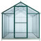 Outgarden Gewächshaus Royal | Hohlkammerplatte 4 mm | 4,4 m² | Aluminium eloxiert | B x T x H: 182 x 243 x 188,3 cm | Mit Dachfenster und Flügeltür | Inkl. Fundament