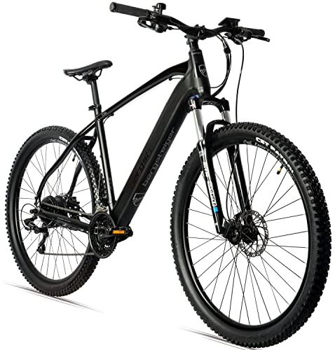 Bergsteiger Cannock 27,5 Zoll E-Bike mit 250 Watt Motor, Hydraulikbremsen, Aluminium Ebike Mountainbike Herren & Damen, Farbdisplay, Elektrofahrrad mit 24 Gang-Schaltung