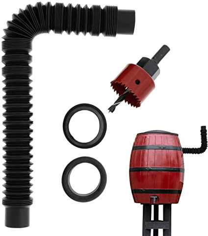 Kit di troppopieno per barile per Pioggia – Kit di Canna per Pioggia con Sistema deviatore, Kit di barile per Pioggia e, Si collega Facilmente per innaffiare Le Piante in casa e in