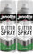 JENOLITE Pintura en aerosol con purpurina | VERDE | Pintura con purpurina de colores | Multisuperficie | Ideal para Marcos de Fotos, Espejos, Adornos y Manualidades | 2 x 400ml