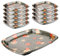 Mbsomnus 10pcs Plastic Buffet Catering Trays Square Reusable Buffet Trays with Lids Sandwich Platter Trays with Lids Sweet Treat for Party Food Cake Sushi Buffets(30x30x5cm)