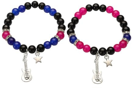 GAUEIOUR TV Girl Friendship Album Bracelets,Role Playing Costume Accessories Couple Friendship Jewelry, Anime Charm Pinky Promise Best Friend Bracelet, BFF Jewelry Gift (2 Pieces)