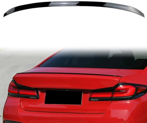 Auto Heckspoiler für B-MW 5 Series G30 525i 530i 2017-2023, ABS Kofferraumspoiler Spoiler Heckflügel Dekoration Zubehör,Gloss Black
