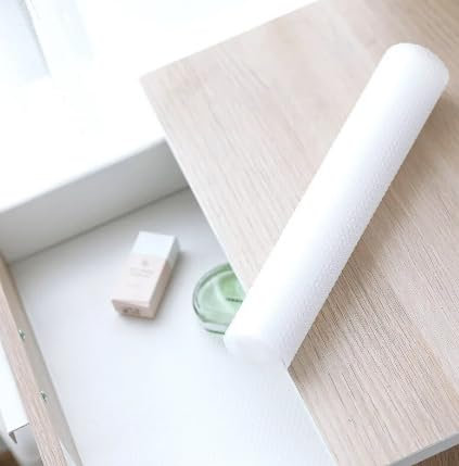 Plastico Protector Cajones Cocina,Alfombrilla para Cajon No Adhesiva,Eva,Almohadilla Antideslizante para Armario 4 Rollos de 30x90cm.