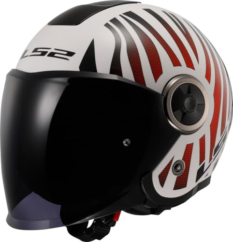 LS2, Jet-Motorradhelm CLASSY COOL White Wineberry, M