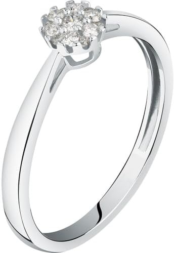 CHRIST Damen-Damenring 585er Weißgold 1 Diamant 52 Weißgold 32027507