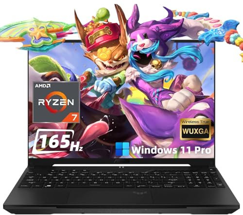 ASUS TUF A16 Gaming Laptop, 16 165Hz WUXGA Display, AMD Ryzen 7 7735HS (8-core), 32GB RAM, 1TB SSD, AMD Radeon RX 7700S, Wi-Fi 6, Bluetooth, Windows 11 Pro