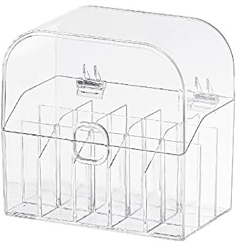 Clear Lipstick Storage Box With Lid Eyebrow Pen Cosmetics Accessory For Home Bedroom Dormitory Decoration