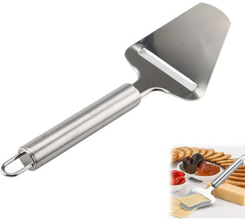 DHWEKU 1 Pièce Coupe-Fromage Professionnel en Acier Inoxydable, pour Agrumes et Légumes Durs,Fromages,Argent