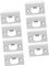 Homoyoyo Door Strike Plate Strike Plate Strike Plates with Internal Doors Door Latch Plate Door Latch Plate Door Strike Plate for Mortice Door Latch Adjustable Two Piece Door Strike