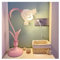 O·Lankeji Blumen Tischlampe Vintage mit Kabel, Blumenform Dimmbare LED Nachttischlampe mit 3 Farbtemperaturen, Schreibtischlampe Retro, Deko Lampe für Schlafzimmer, Wohnzimmer, Büro(Rosa)