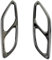 Spring talks Auspuffblenden Für Mercedes Für B&ENZ CLA Klasse C118 W118 2020-2023 Auto Endschalldämpfer Auspuffrohr Abdeckung Trim Auto Endrohre(Schwarz)