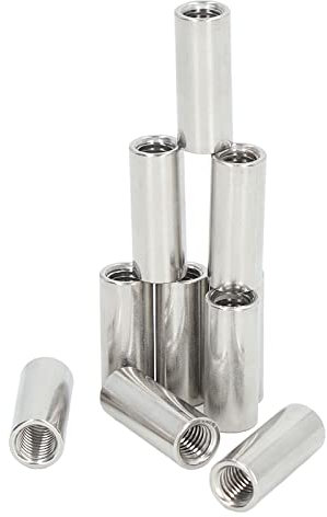 Runde Überwurfmutter, M10 X 1,5 35 Mm Edelstahl-Gewindestangenverbinder, Ideal für Heimwerker, Gerätewartung, Pipeline-Wartung