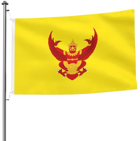 Bandera real de Tailandia de doble cara de 5 x 8 pies, pancarta resistente para exteriores y jardín, perfecta para dormitorio y jardín