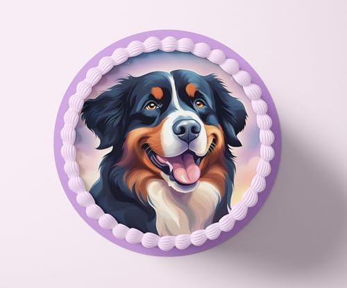 CGD – Essbare Tortenaufleger aus Fondant oder Esspapier – Perfekt für Hunde-Liebhaber – Dekorative Kuchendeko für Geburtstag, Party & besondere Anlässe - Hunde 9 (Esspapier)