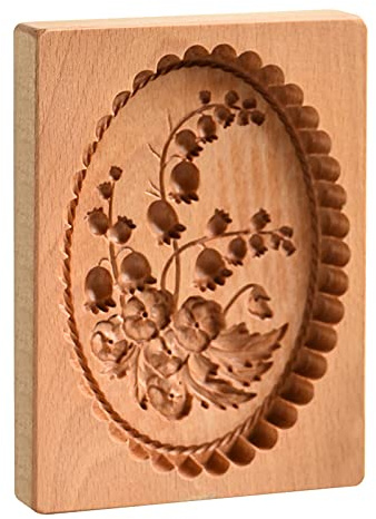Keksform aus Holz, 3D-Tannenzapfen, Rosen-Ausstechform, Backform, für Kekse, Stempeln, Basteln, Dekorieren, Backwerkzeug (Farbe C)