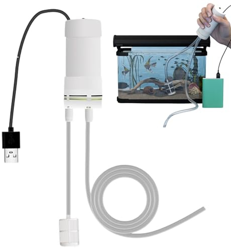 Kixolazr Water Siphon Pump | Self-Priming Electric Siphon,Portable USB Pump - for Aquarium Pond Sink Irrigation Pool Garden Basement RV Outdoor