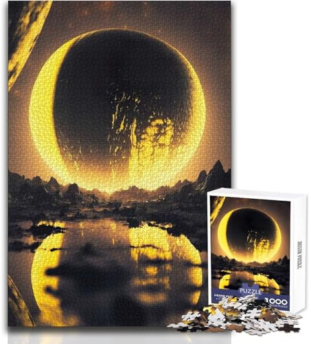 Merkur-Weltraum-Puzzle mit 1000 Teilen für Erwachsene–Lernspiel und Spaß Anlass–Größe: 38x26cm