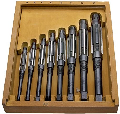 RMBL-40 7-teiliges Set mit verstellbaren Reibahlen für Hochgeschwindigkeitsstahl, 8/A-2/A, 1/4-15/32 Zoll