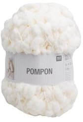 Wolle Rico Pompon 001, 200g