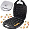 Syntrox Germany Chef Maker XXL 2000 Watt Nuss Waffeleisen - Nussbäcker für 25 Nusswaffeln Chef Maker mit herausnehmbaren und spülmaschinen geeigneten Wechselplatten