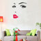 Vinciann Wandaufkleber Aufkleber SEXY Frau Kleber Wandsticker Augen und Lippen Wand Dekoration Wall Sticker