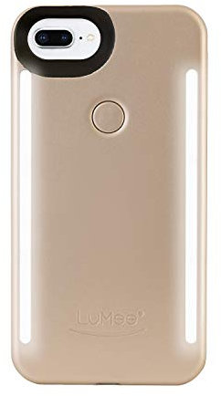 LuMee Duo LD-IP7PLUS-GOLDMT-NA LED dual sided illuminated Selfie Case for Apple iPhone 8/7/6s/6 Plus in Gold Matte
