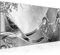Runa Art Wandbild Abstrakt 1 Teilig 100 x 40 cm Modern Bild auf Vlies Leinwand Wohnzimmer Schlafzimmer Schwarz Weiss Grau 109112c