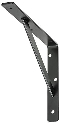 H&D Stegkonsole 400 x 250 x 30 mm Schwarz