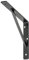 H&D Stegkonsole 400 x 250 x 30 mm Schwarz