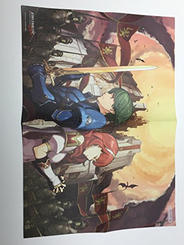 Poster Fire Emblem Doubleface L59.5 H42 Original Nintendo