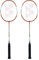 YONEX ZR 100 Leichter Aluminium Badmintonschläger mit Vollabdeckung (Orange, Made in India) 2er Set