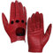 Harssidanzar Damen Lederhandschuhe Ungefüttert Upgrade GL009,Rot,Size L