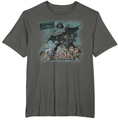 Star Wars Group Shot The Empire Strike Back Smokey Poster T-Shirt