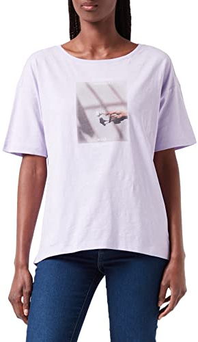 ESPRIT Damen 032EE1K330 T-Shirt, 560/LILAC, XS
