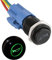 APIELE 16MM Momentan Hupentaste Druckschalter 12V, mit LED wasserdicht Momentary Drucktastenschalter mit vorverdrahtetem Stecker16mm Horn Switch (schwarze Schale/Grün LED)