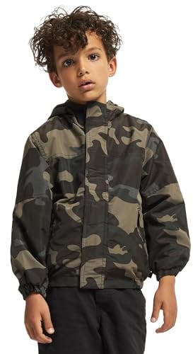 Brandit Kids Summer Frontzip Windbreak, Farbe: darkcamo, Größe: XXL170