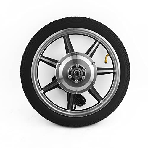 L-faster 36 V 350 W 14 Zoll Nabe Motor Rad Hall Sensor Aluminium Felge Scheibenbremse Halterung für Frontantrieb Elektro Mini Bike Scooter Fahrrad mit dem Reifen (24 V)