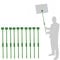 Lightweight Yard Signs Stakes Protest Sign Holders,Parades Slogan Poles, Warning Signs Support Placards with Handle for Grand Ceremonies,Sale,Vote, Sports, Airport Pick Up, Pack 10 (Set A)