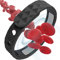 Nimedala Redup Ferninfrarot-negative Ionen Armband, Antistatisches Silikon Negative Ionen Armband für Damen und Herren (Schwarz)