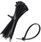 mumbi Bridas negras de 150 mm x 2,5 mm, resistentes a los rayos UV, protección contra incendios, UL 94 V2, set profesional, 100 unidades