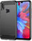 Funda para móvil Xiaomi Redmi Note 7/Redmi Note 7 Pro Carcasa Protectora Antigolpes Silicona Negra Diseño Fibra de Carbono Resistente Absorción de Choque [Compatible Carga Inalámbrica]