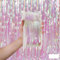 Bachelorette Party Hintergründe Lametta Fransen Folienvorhang Geburtstag Hochzeit Dekoration Erwachsene Jahrestag DIY Dekor-Candy Transparent 1 m Breite 1 m Länge