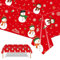2 Stück Weihnachten Party Tischdecke,137cmx274cm Rote Schneemann Weihnachten Rechteckig Einweg Tischdecke