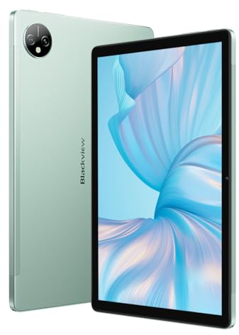 Blackview Tab 80 - Tablette Tactile Intuitive - Écran 10.1 - 8 Go RAM + 128 Go ROM - Unisoc Tiger T606 - Caméras 8 MP + 13 MP - Batterie 7 680 mAh - Vert