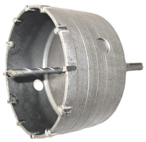 Dunnet Tools 110mm Core Drill Bit Set for Brick, Block and Masonry | Compatible with SDS Plus & Standard Percussion Drills, Hammer Drills | Diamond Tipped for Concrete & Stone | Long Life Carbide Grit