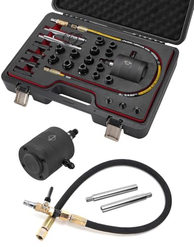 Venussar Extracteur d'injecteur Diesel, Diesel injecteurs pneumatiques avec Adaptateur, 24 pièces