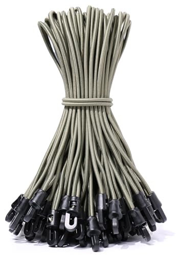 JunGG Spanngummi mit Haken 12 Stück, Expander mit Haken 25 cm, Planenspanner Gummispanner mit Haken für Planenbefestigung Zelt Camping