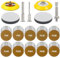 Pomsare Schleifscheiben 75mm Klett, 106 Stück Schleifpad Polieraufsatz Akkuschrauber, Schleifaufsatz für Dremel Zubehör Bohrmaschine Plates