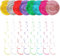 48 Stück Spiralen Girlande,Hängende Spiralen Girlande Folien Wirbel Deko Spiral Girlanden Deckenhänger Spiral Hängedekoration für Geburtstage Hochzeiten Weihnachten Karneval
